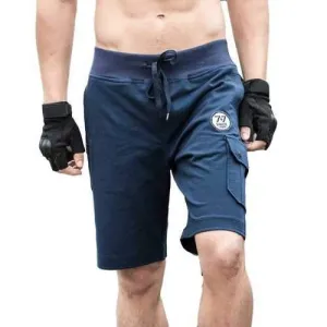 2018 Summer Men'S Army Green Wind Multi-Pocket Tough Guy Summer Shorts Five Pants Men - Blue 2xl