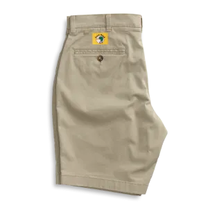 9" Gold School Chino Short - Khaki Gold Patch