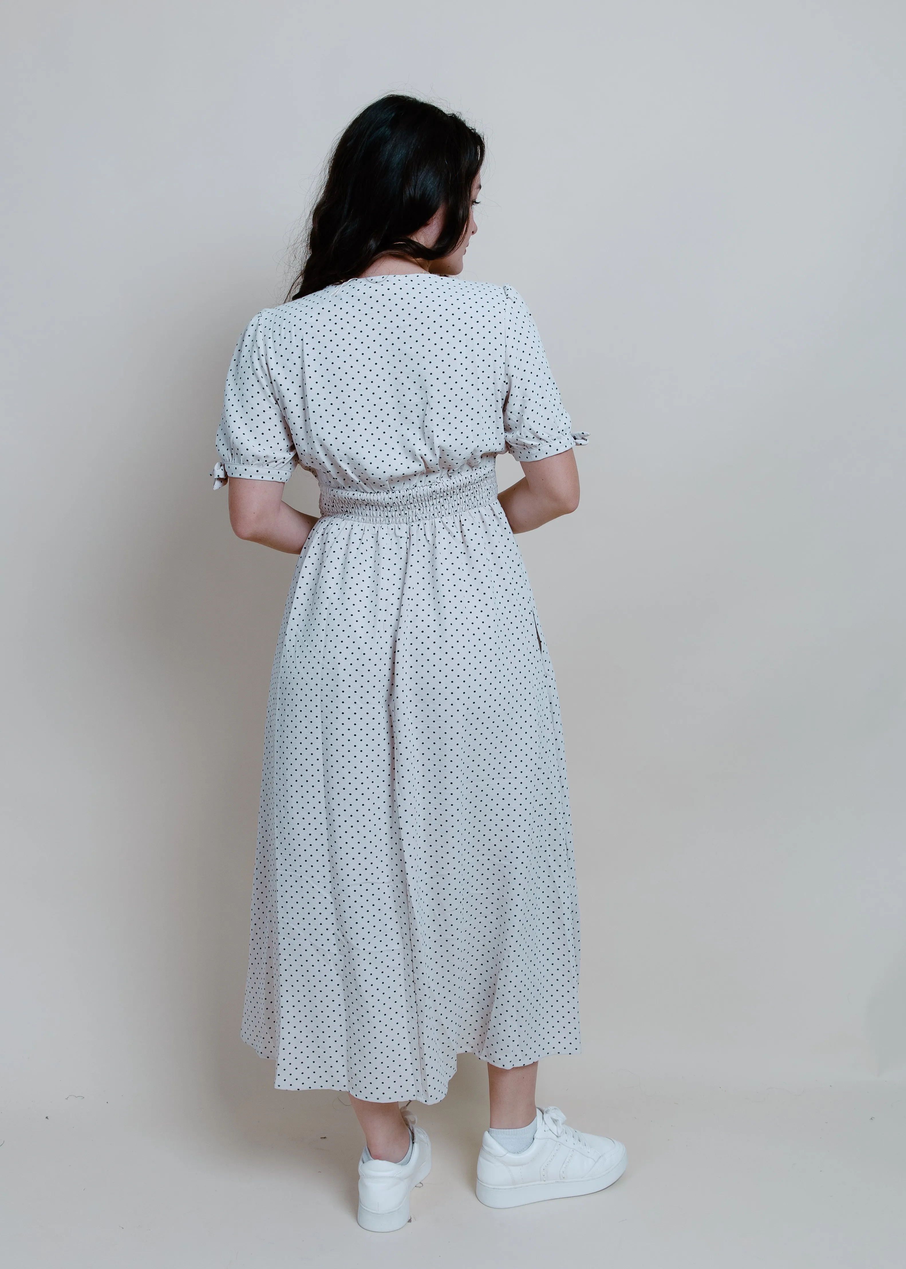 Able Short Sleeve Midi Dress