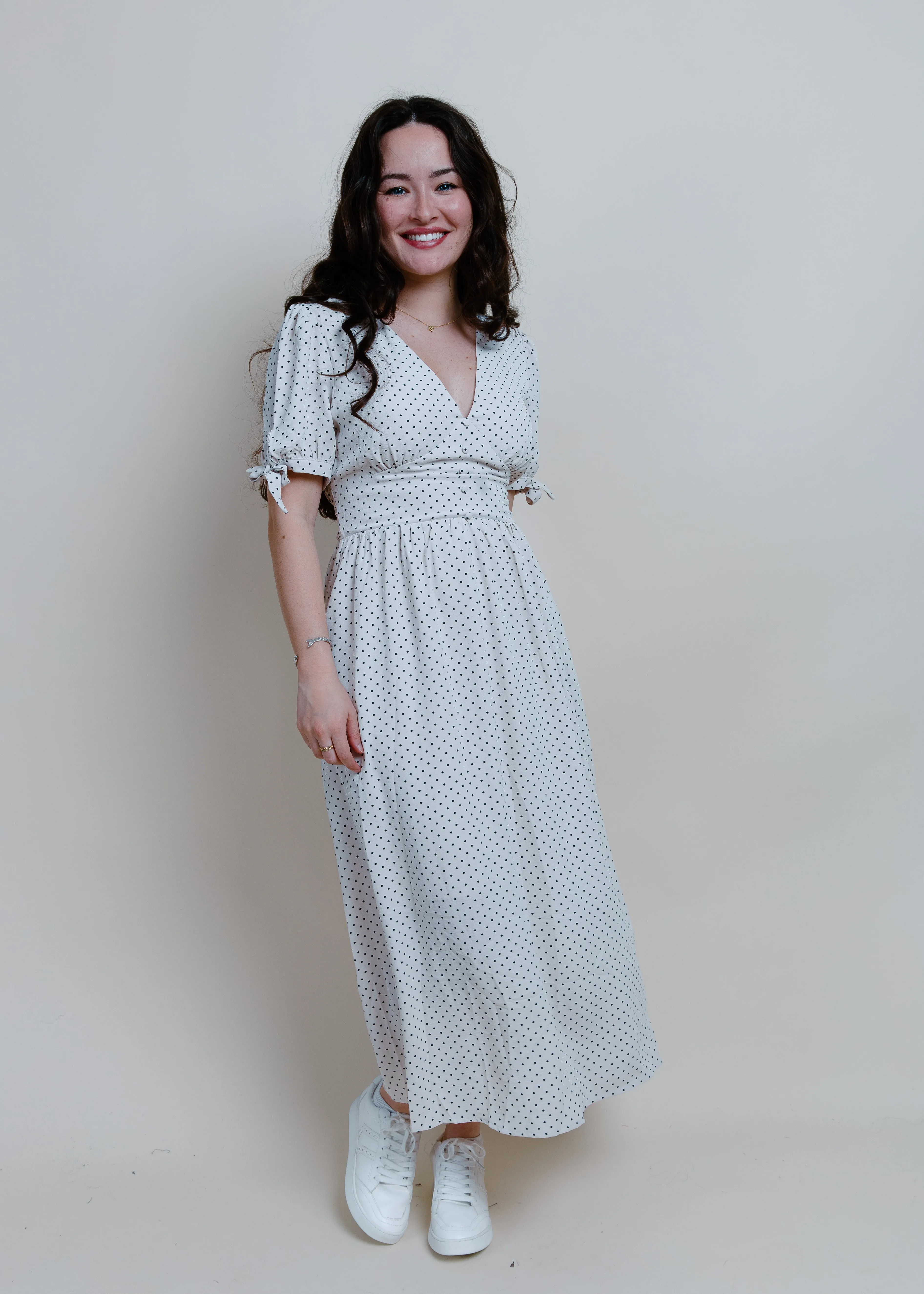 Able Short Sleeve Midi Dress