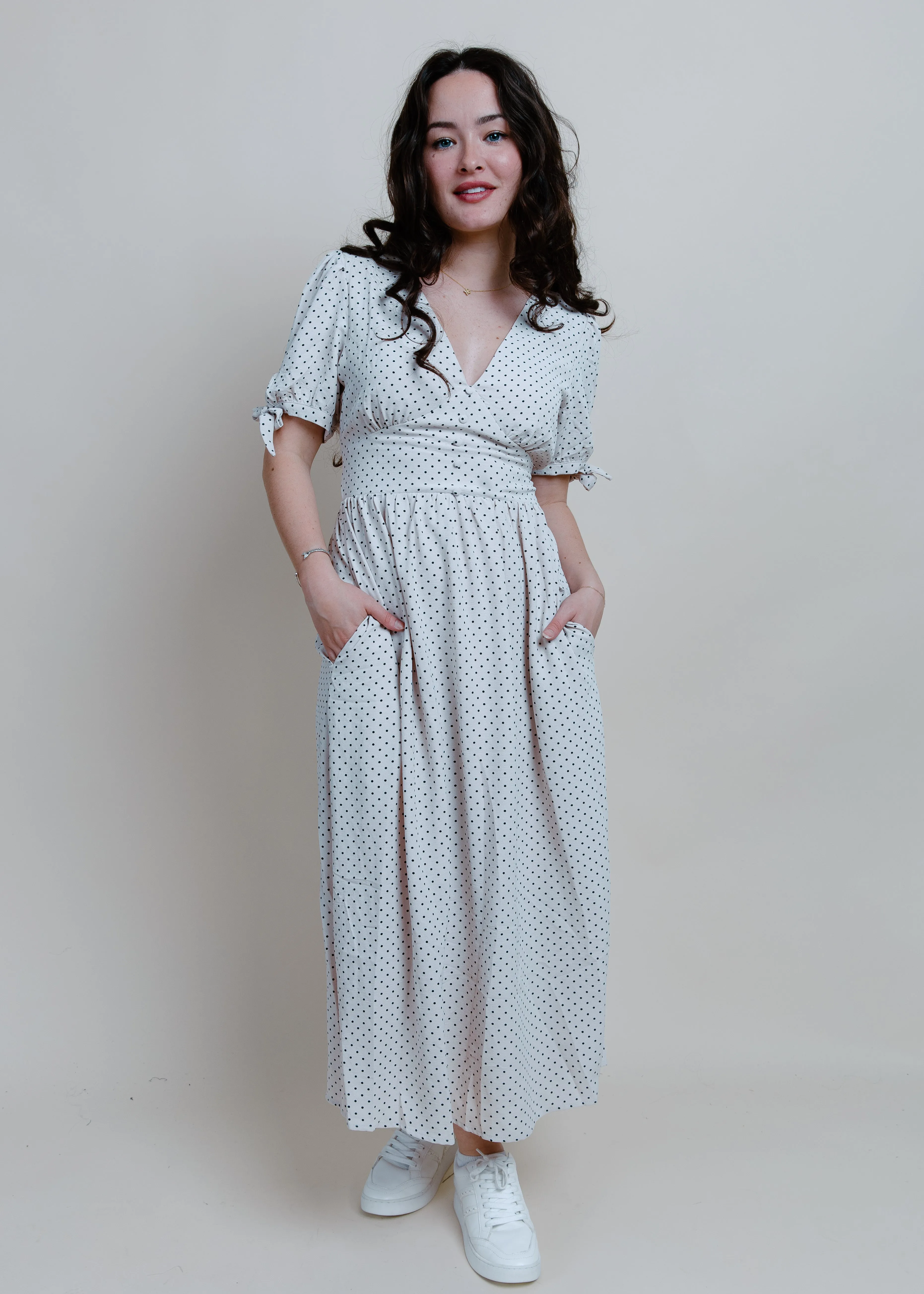 Able Short Sleeve Midi Dress