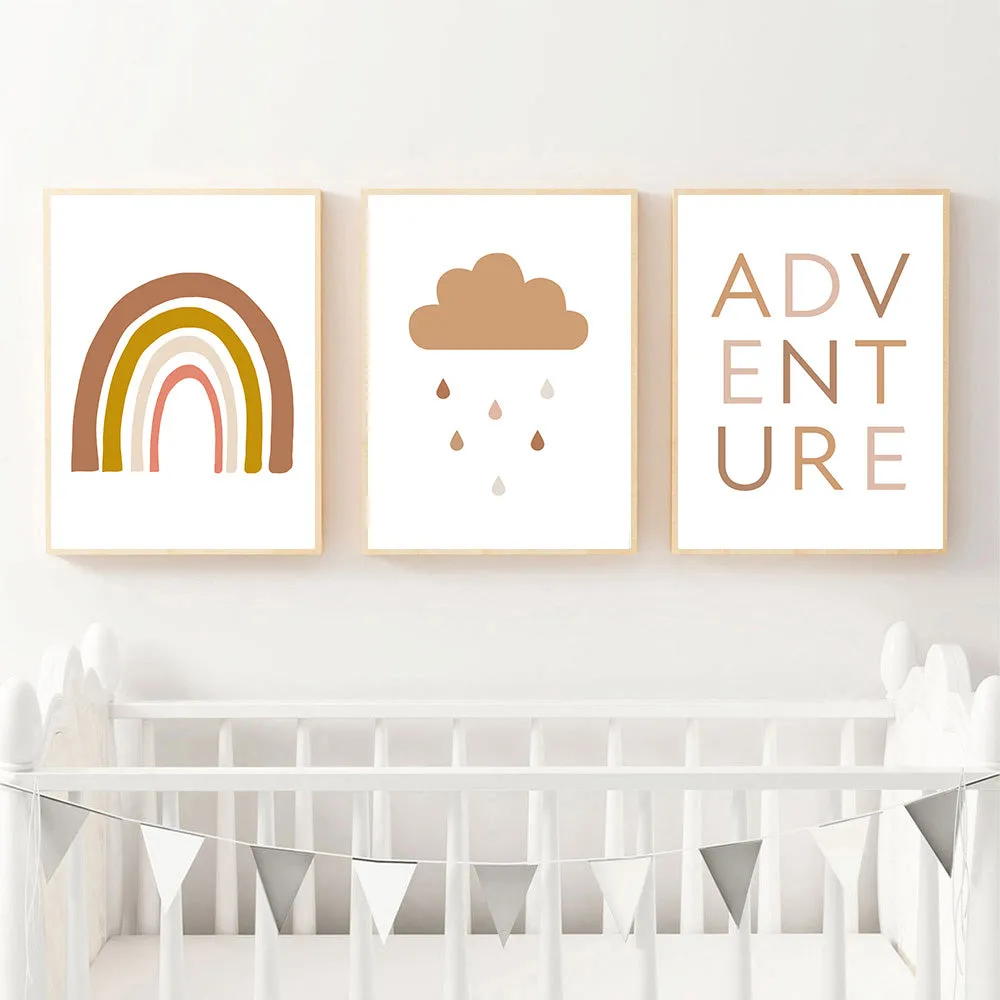Abstract Rainbow Nursery Quotes