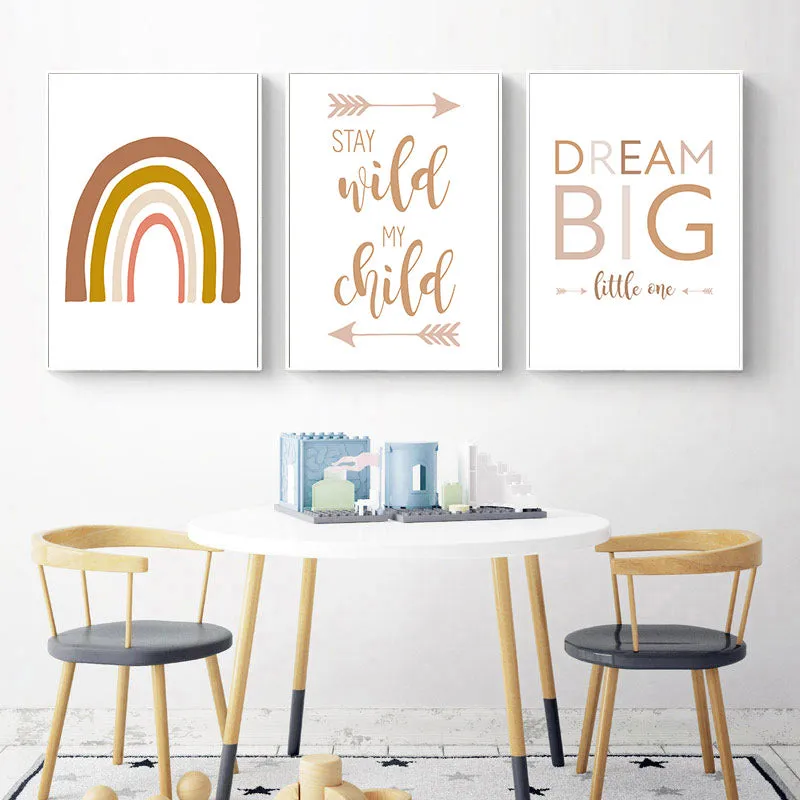 Abstract Rainbow Nursery Quotes