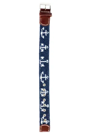 Anchor Needlepoint Watch Strap