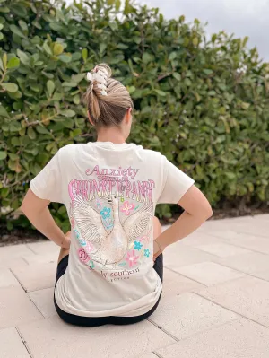 'Anxiety With A Sprinkle Of Panic' Short Sleeve Tee by Simply Southern (Ships Early March)