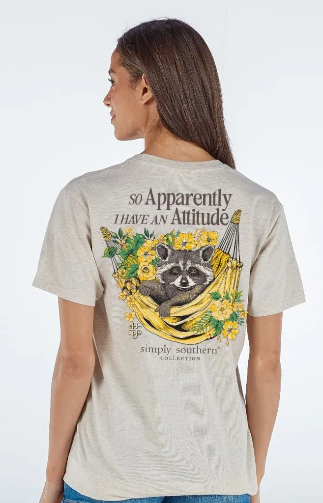 'Apparently I Have An Attitude' Short Sleeve Tee by Simply Southern