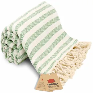 Arpa Peshtemal Beach and Bath Towel - Green