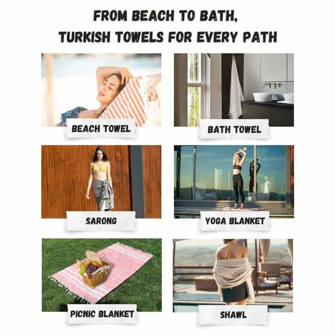 Arpa Peshtemal Beach and Bath Towel - Green