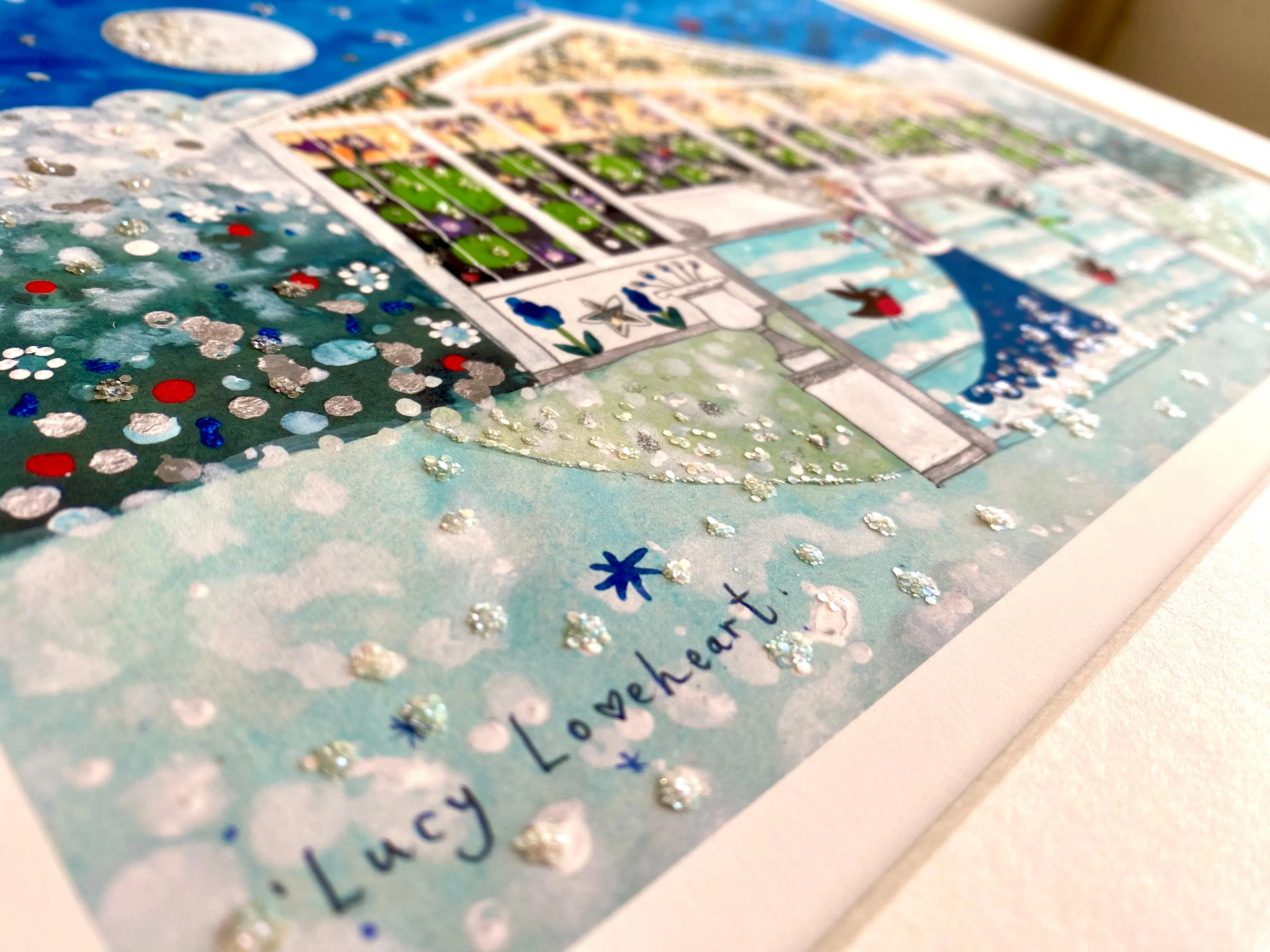 Art Prints | Midnight Magic At The Waterlily House | Kew Gardens | Lucy Loveheart