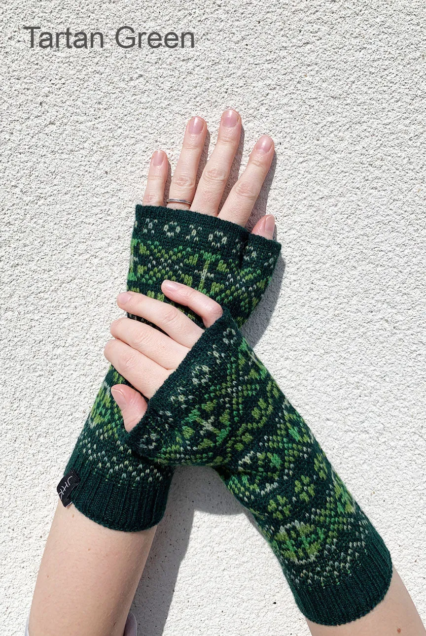 Aunty Mays Fair Isle Wrist Warmers