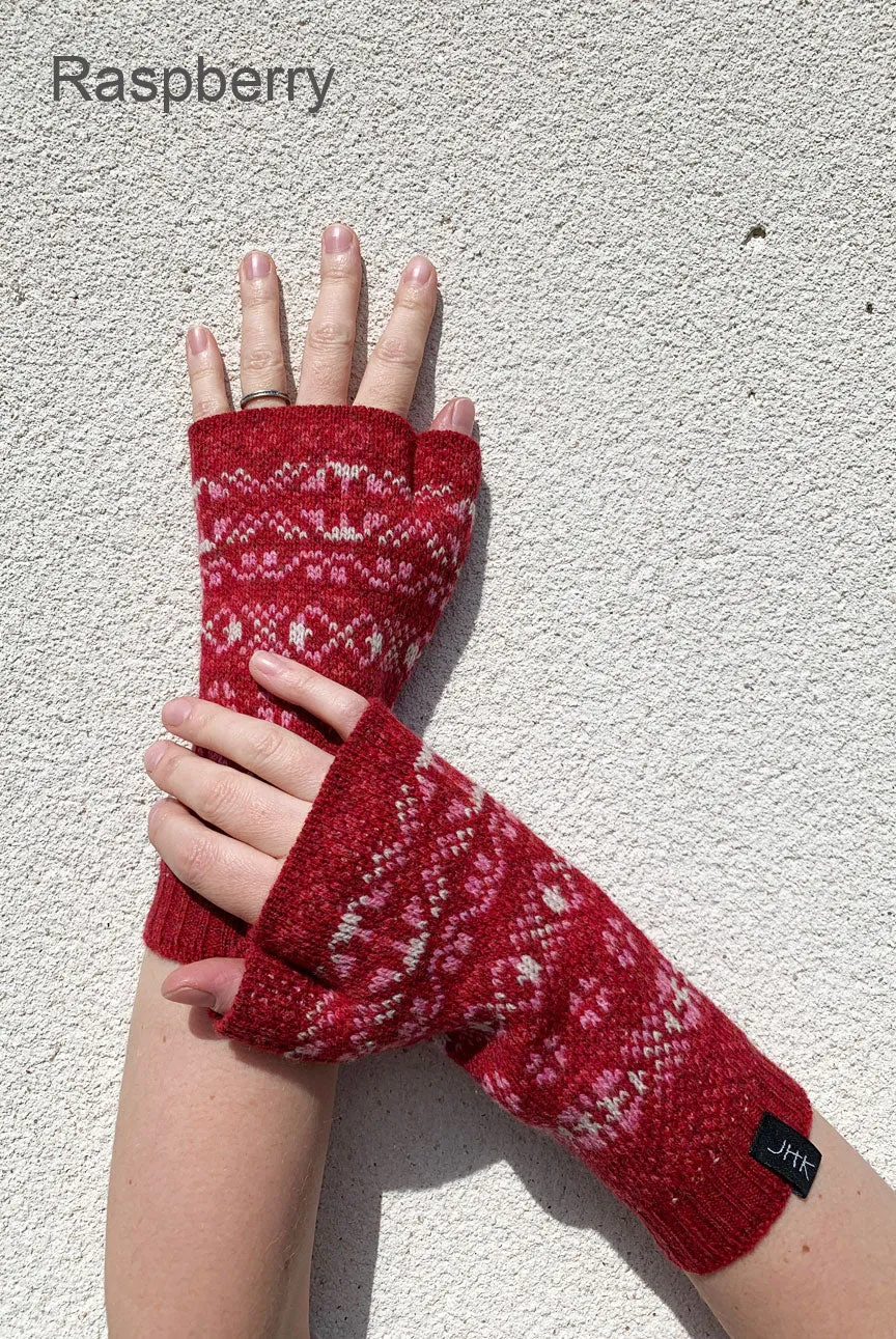 Aunty Mays Fair Isle Wrist Warmers
