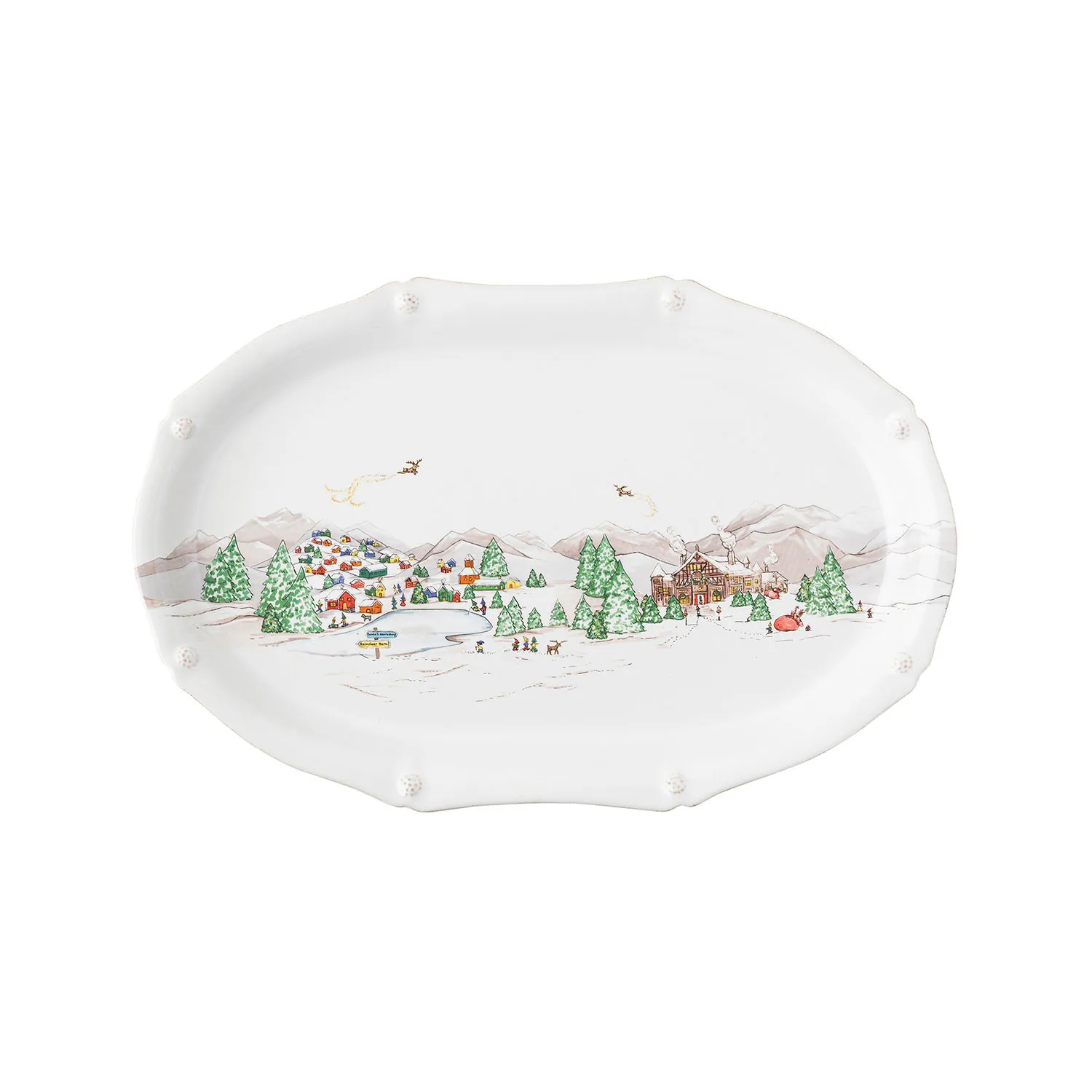 Berry & Thread North Pole Platter 17"