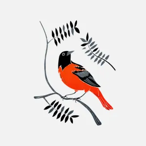Billy Judge Baldus Baltimore Oriole Screenprint