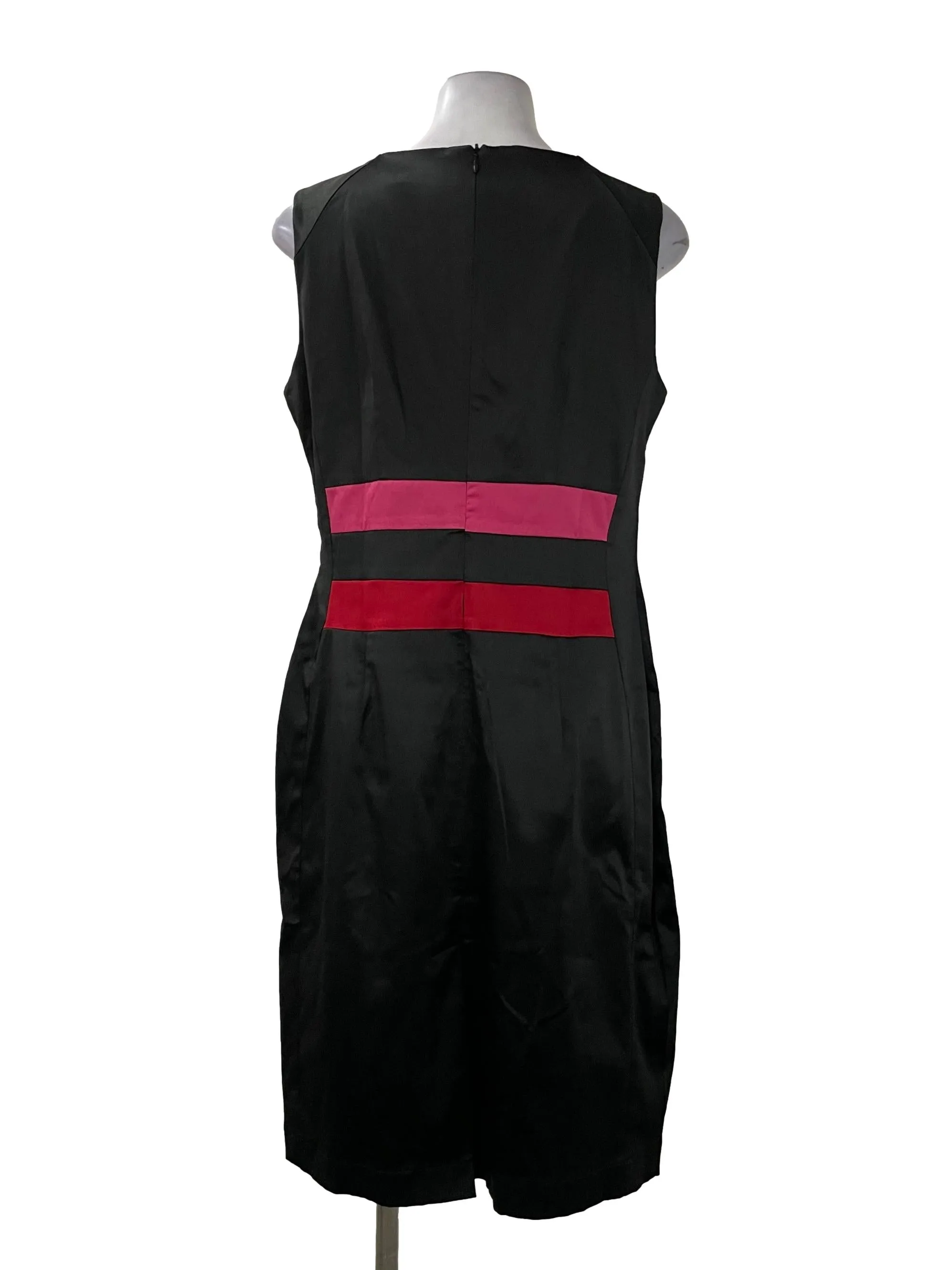 Black Patterned Pencil Dress