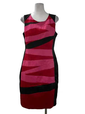 Black Patterned Pencil Dress