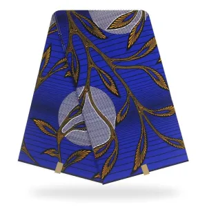Blue Floral EthnicOriginal African Cotton Wrapper F