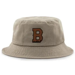 Boston B Skyline Leather Patch Bucket Hat