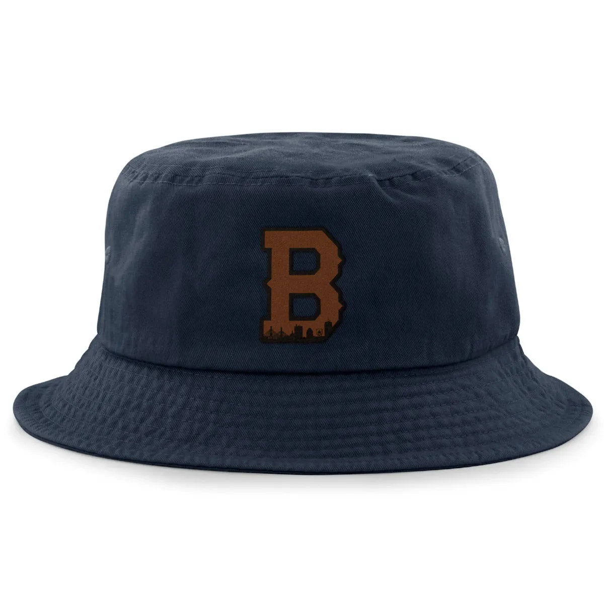 Boston B Skyline Leather Patch Bucket Hat