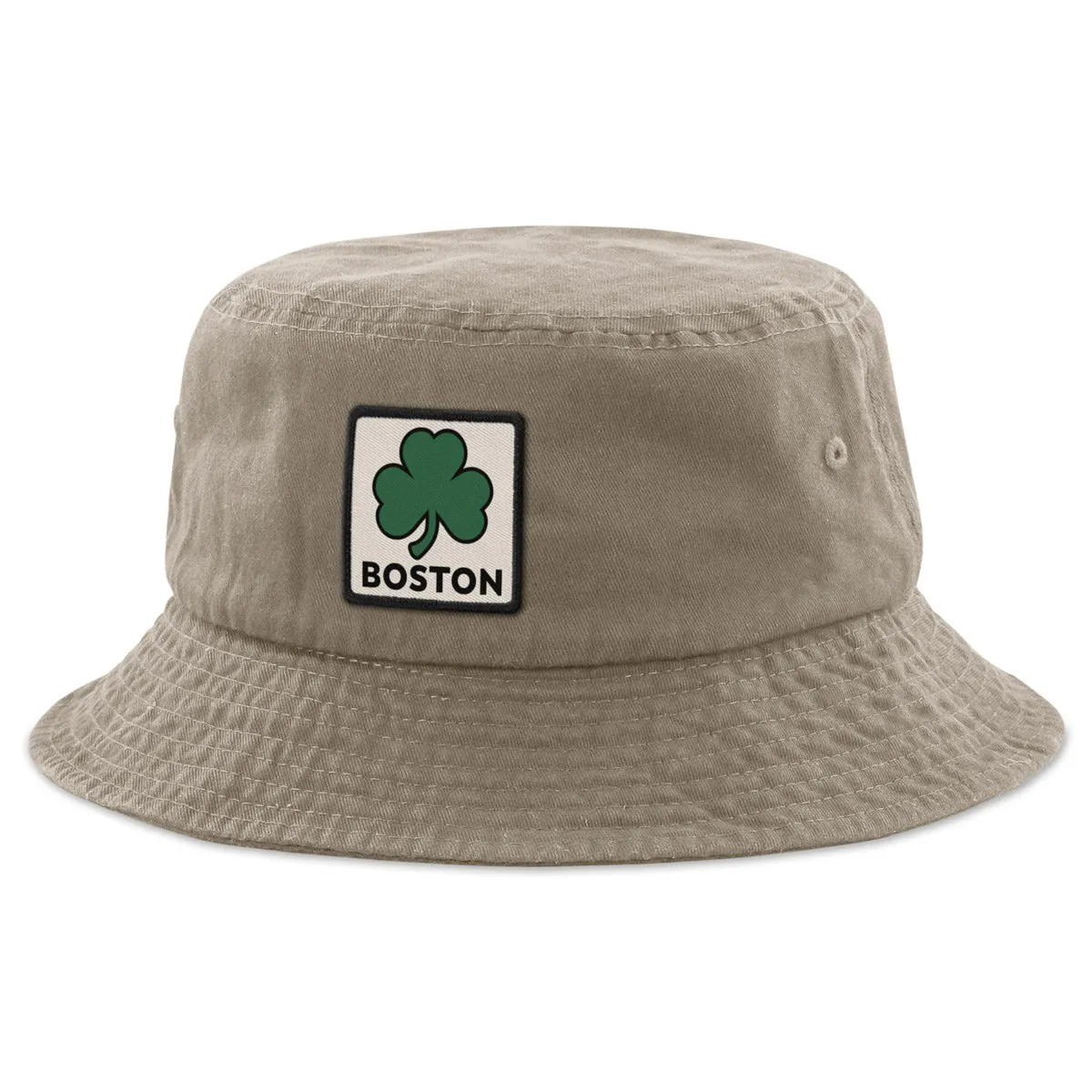 Boston Shamrock Printed Patch Bucket Hat
