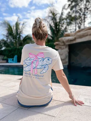 Bow Turtle Tracking Tee by Simply Southern