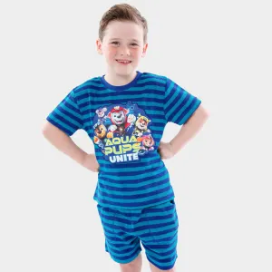 Boys Paw Patrol Towelling T-Shirt and Shorts Set