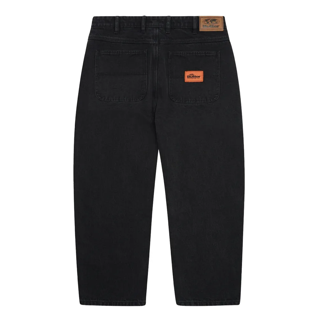 BUTTER GOODS SANTOSUOSSO DENIM JEANS - BLACKOUT