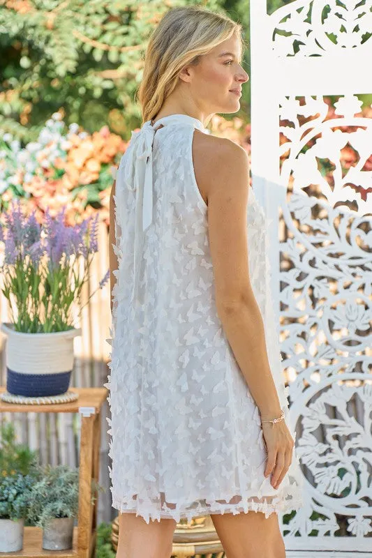 Butterfly Halter Dress