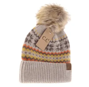 CC Beanie Fair Isle Print