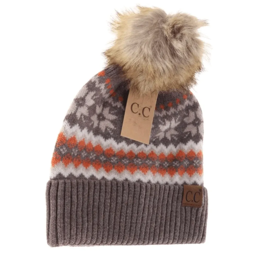 CC Beanie Fair Isle Print