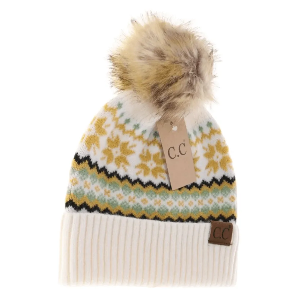CC Beanie Fair Isle Print