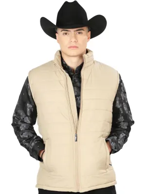 Chaleco Vaquero Acolchado Ultraligero Calidad AAA Caqui para Hombre 'El General' - ID: 43314