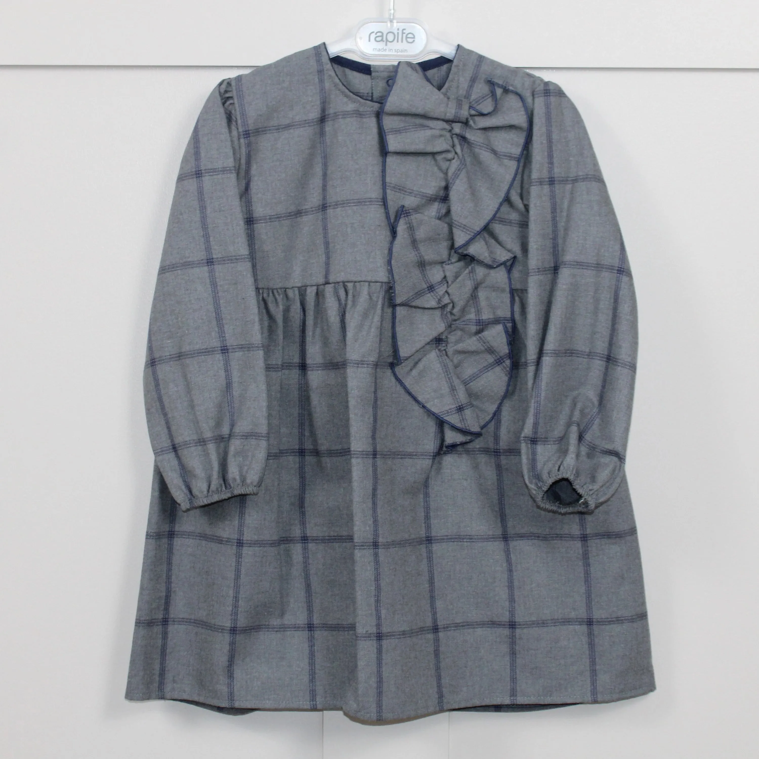 Chic Blue and Grey Dress