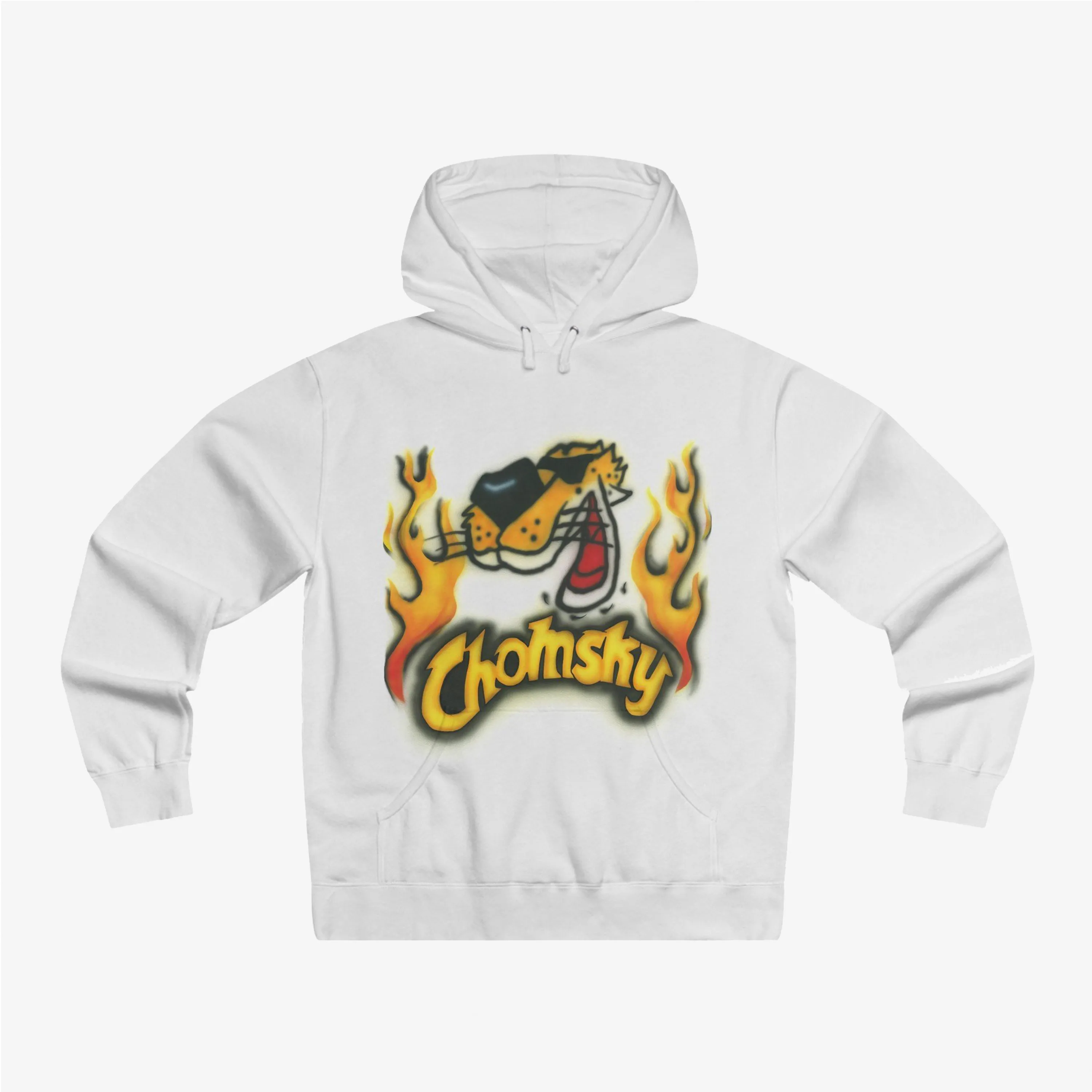 Chomsky Flame Hoodie (White)