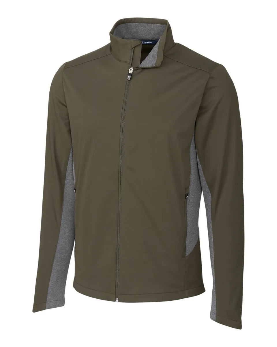 Cutter & Buck Men's Navigate Softshell  Full Zip Jacket