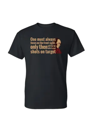 Dalai Lama-Shots on Target t-shirt