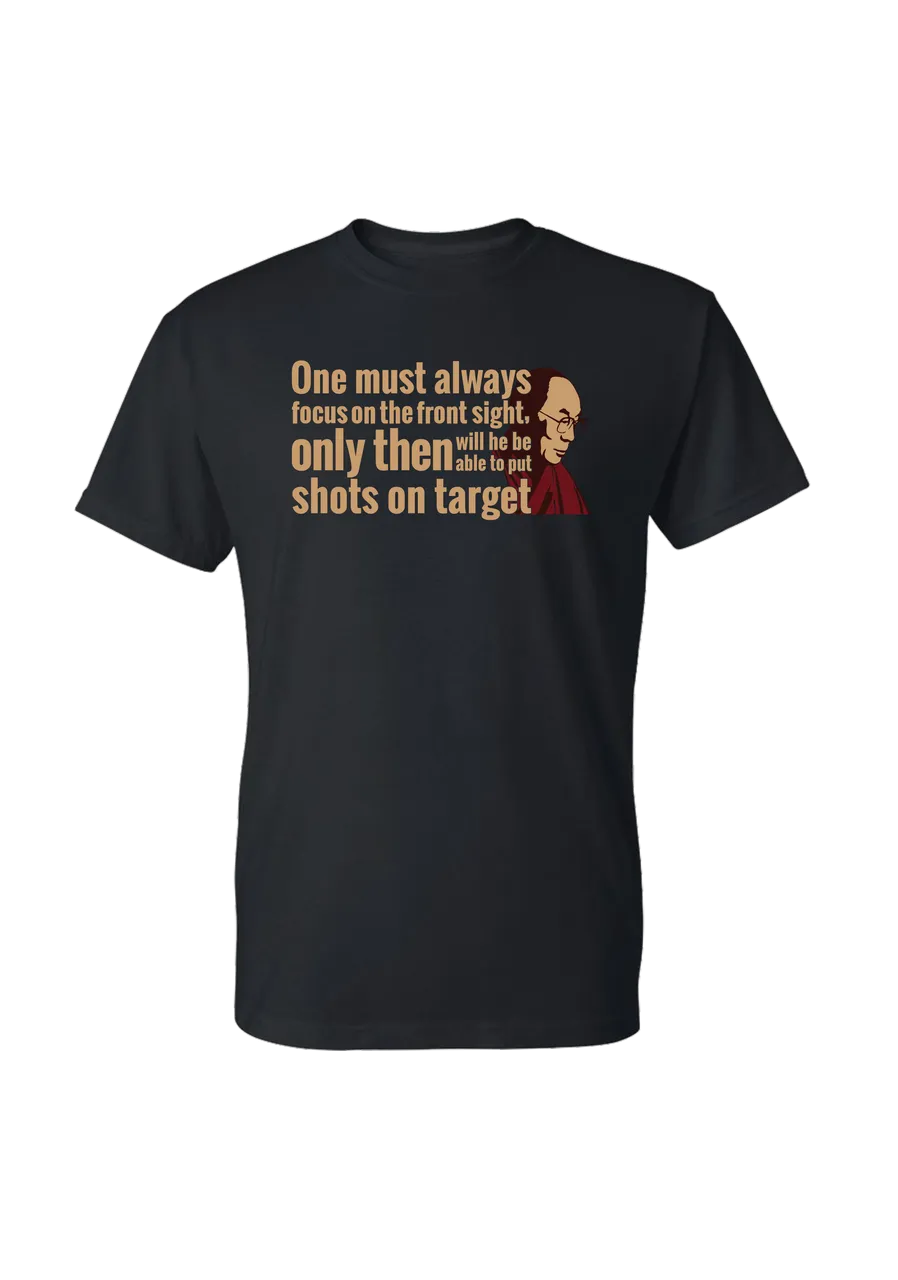 Dalai Lama-Shots on Target t-shirt