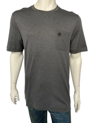 Damier Pocket Crewneck T-Shirt