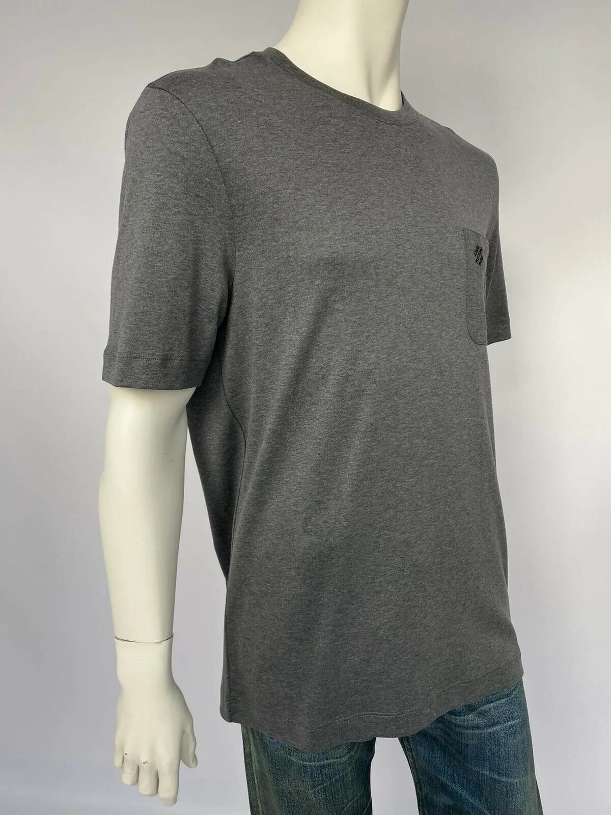 Damier Pocket Crewneck T-Shirt