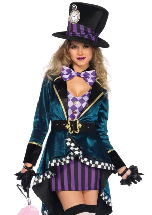 Deluxe Ladies Delightful Mad Hatter Costume