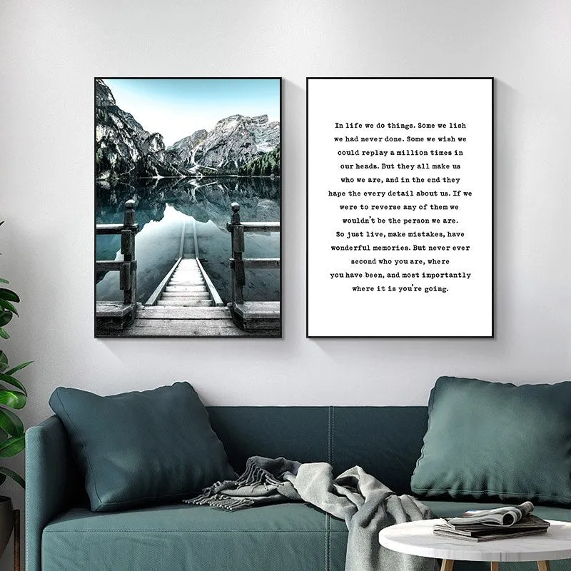 Dolomites Lake Nature Landscape Wall Art