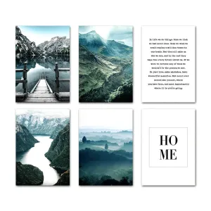 Dolomites Lake Nature Landscape Wall Art