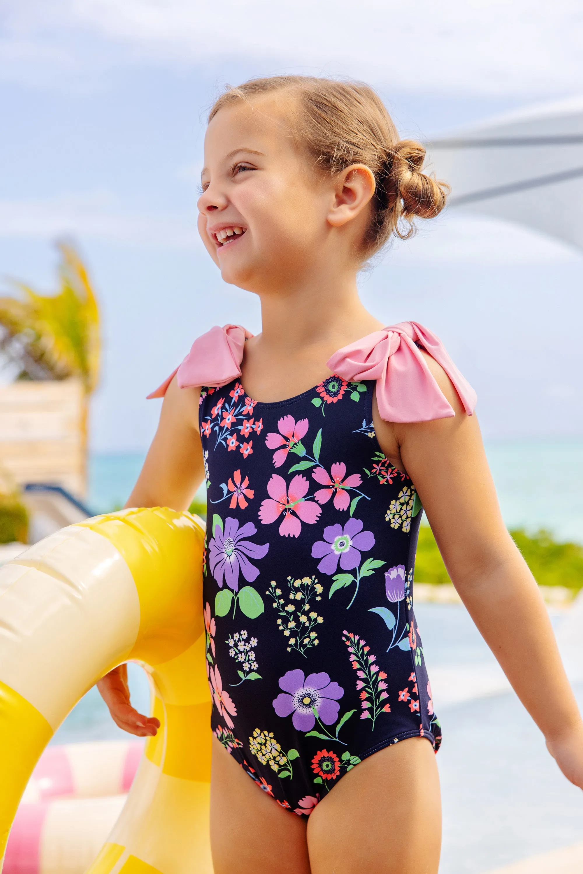 Edisto Beach Bathing Suit - Buckhead Botanicals with Pier Party Pink