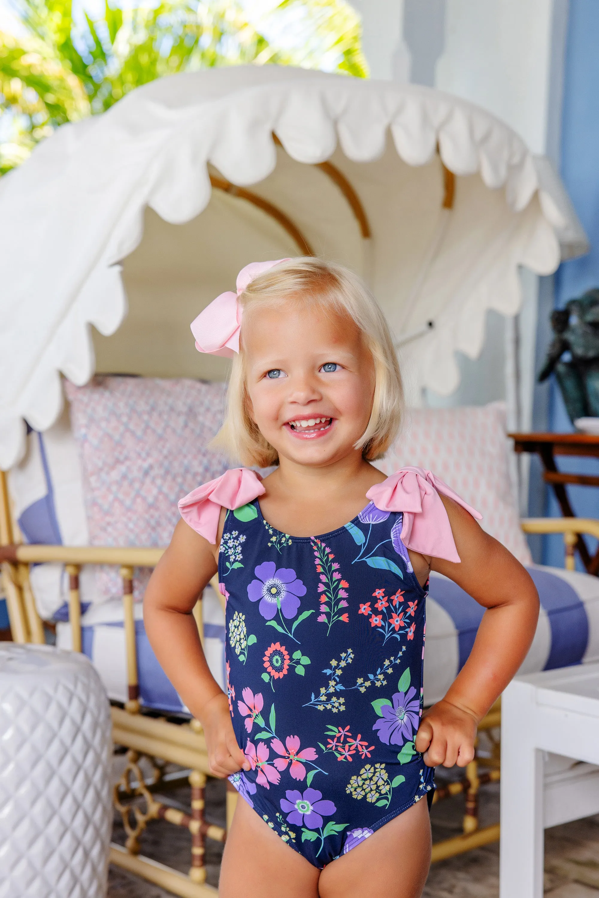 Edisto Beach Bathing Suit - Buckhead Botanicals with Pier Party Pink