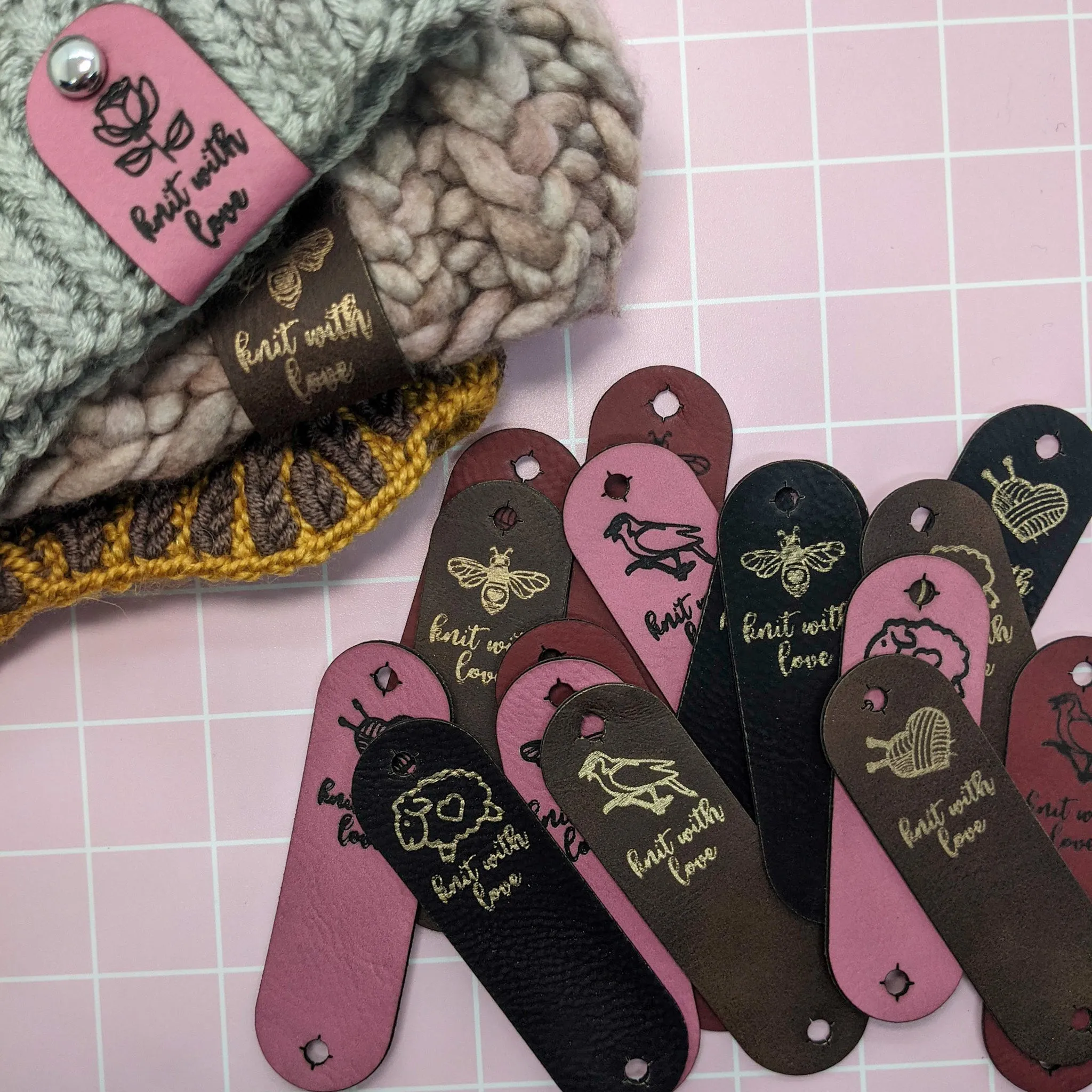 Faux Leather Label