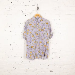 Floral 90s Pattern Shirt - Purple - M
