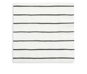 Frenchie Striped Large Napkins  : Ink