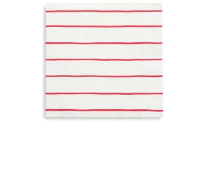 Frenchie Striped Small Napkins : Candy Apple