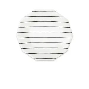 Frenchie Striped Small Plates : Ink