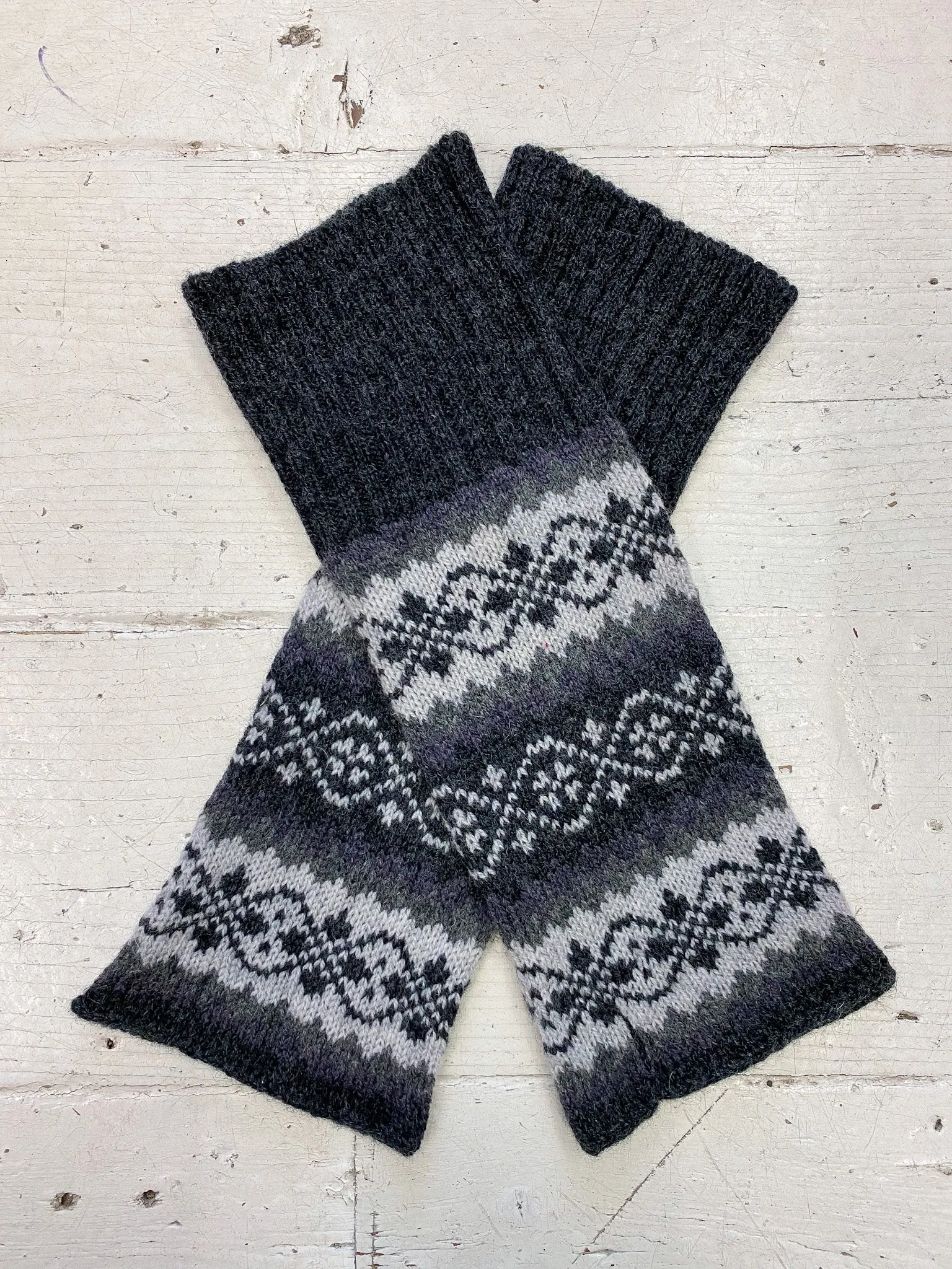 Funky Fair Isle Wrist Warmers