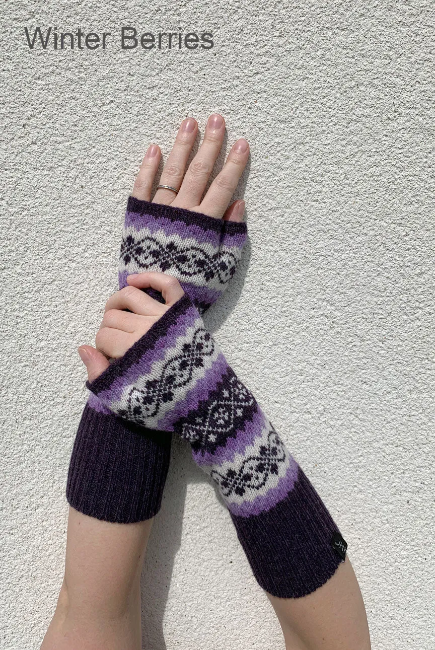 Funky Fair Isle Wrist Warmers